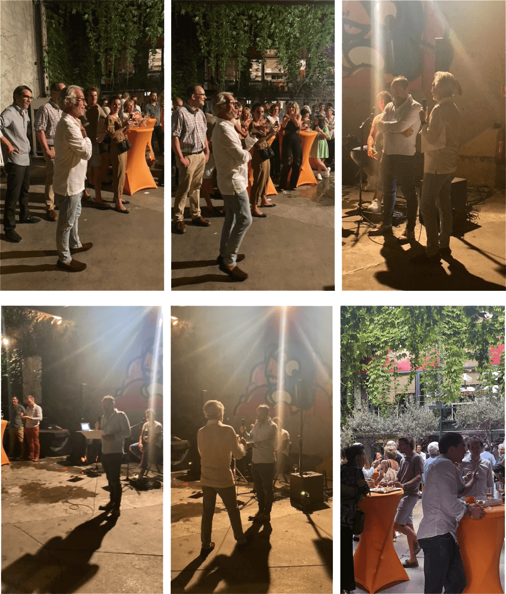 Soirée festive lors du départ de Gabriel Greiss