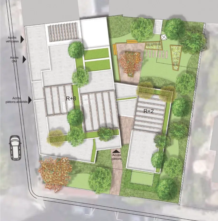 Plan masse de Grand angle Katrimmo