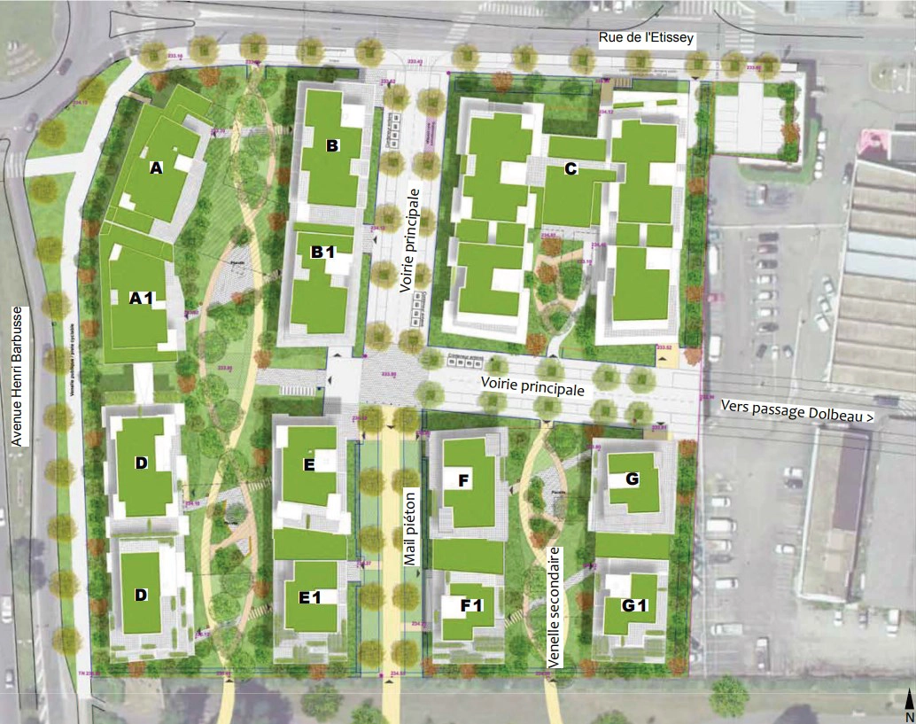 Plan masse Le majestel