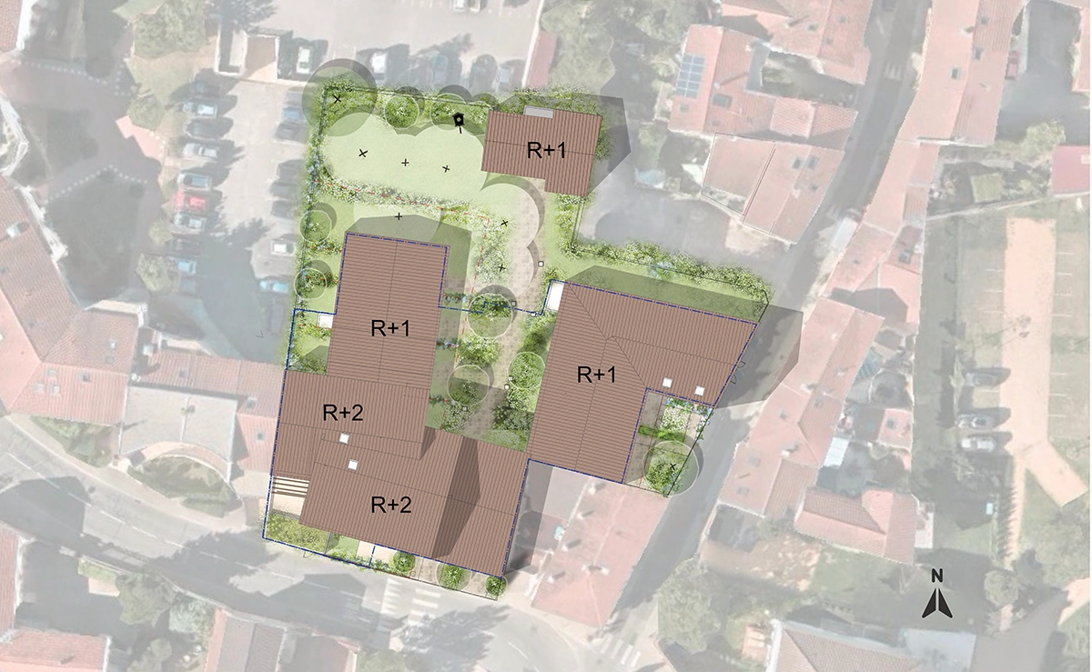 Plan masse Le patio Piccandet