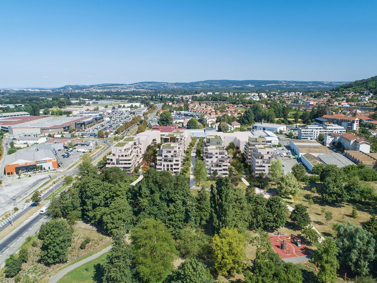 Vue aérienne Le majestel
