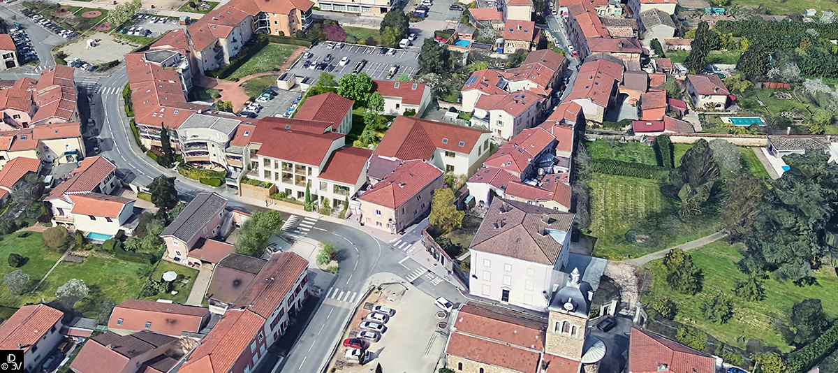 Vue aérien Le Patio Piccandet